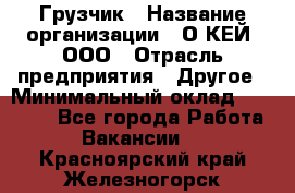 Грузчик › Название организации ­ О’КЕЙ, ООО › Отрасль предприятия ­ Другое › Минимальный оклад ­ 25 533 - Все города Работа » Вакансии   . Красноярский край,Железногорск г.